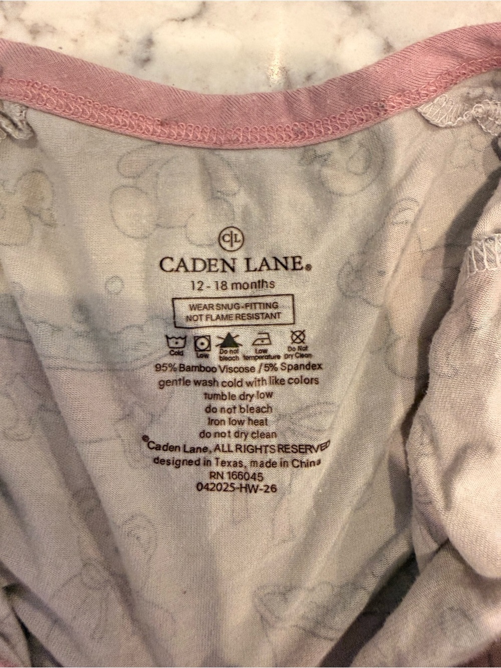 Caden Lane Bubble Duckies Pink Ruffle Zipper Footie 12-18 months - Picture 2 of 3